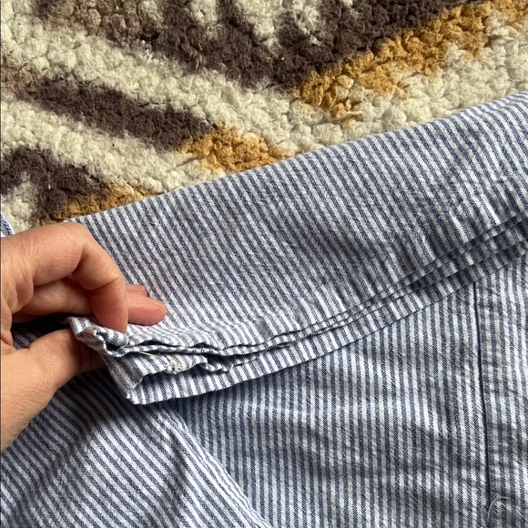 Brandy Melville Blue Striped Chinos - Picture 5 of 8